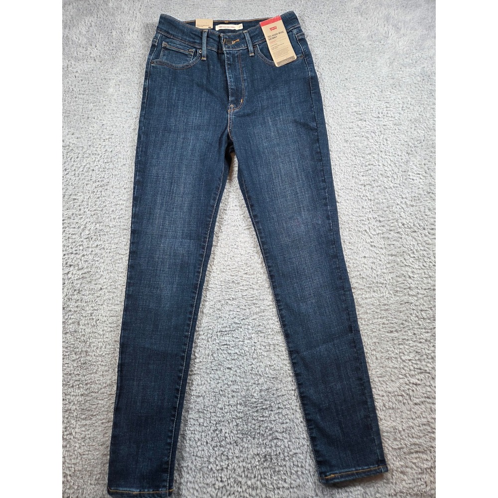 Levi's 721 High Rise Skinny 27 Dark Blue Women Hypersoft Stretch Jeans W27 L28
